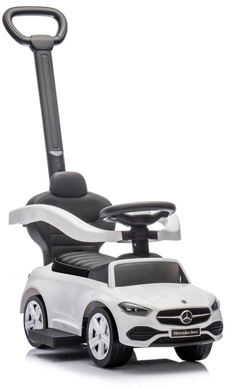 Motoroleris su vairavimo rankena MERCEDES C-Class Deluxe Milly Mally Baltas