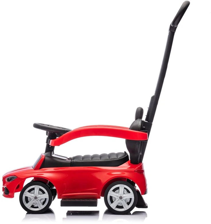 Motoroleris su vairavimo rankena MERCEDES C-Class Deluxe Milly Mally Raudona