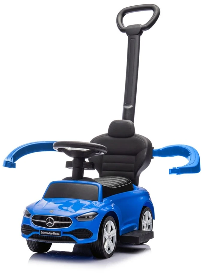 Motoroleris su vairavimo rankena MERCEDES C-Class Deluxe Milly Mally Mėlyna