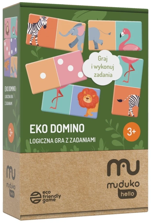 MUDUKO Stalo žaidimas domino ekologiškas loginis