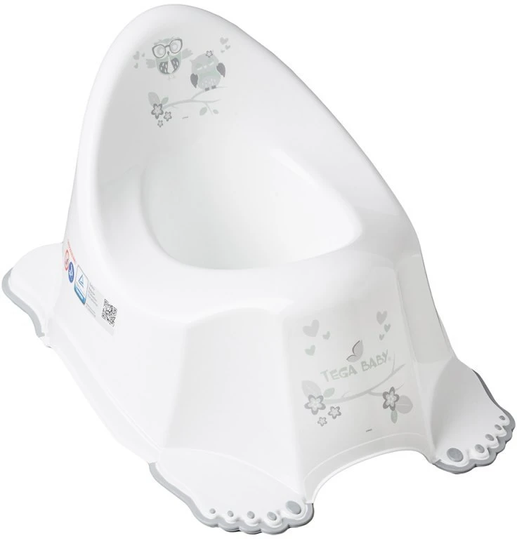 TEGA SO-001-103 Neslystantis puodukas OWL baltas
