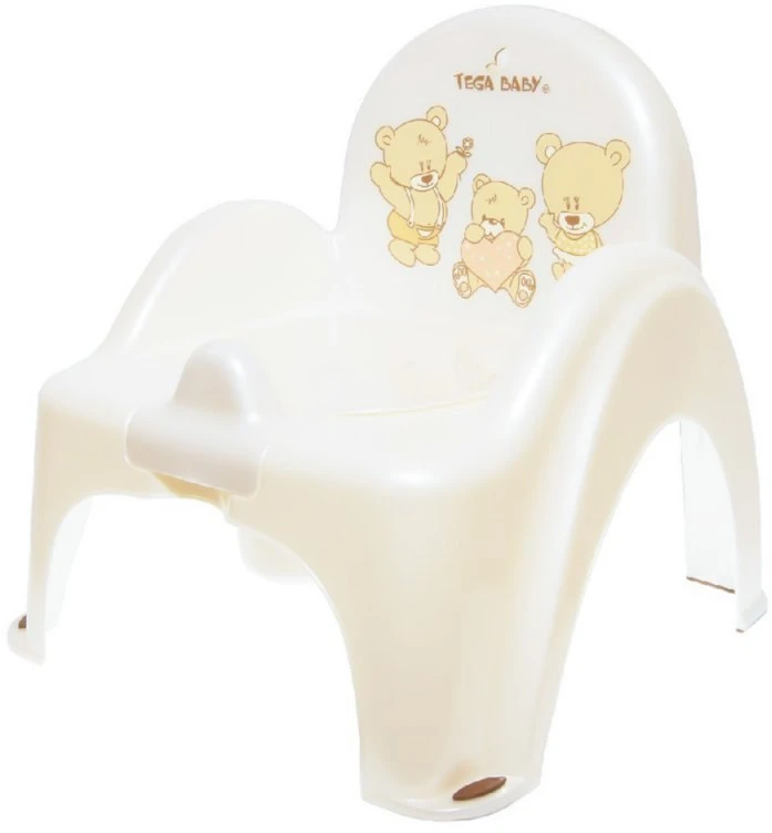 TEGA MS-012-118 Puoduko kėdė TEDDY BEAR baltas perlas
