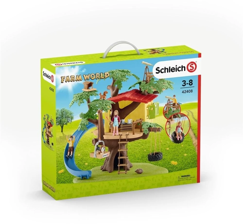 SCHLEICH „Naminiai gyvūnai“ Rinkinys - Namelis Medyje