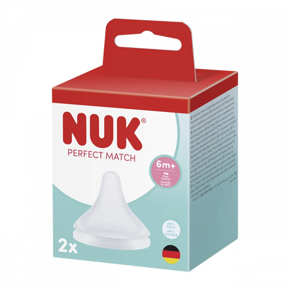 Nature Perfect Match Nuk FLOW (nuo 6 mėn.), 2 vnt.