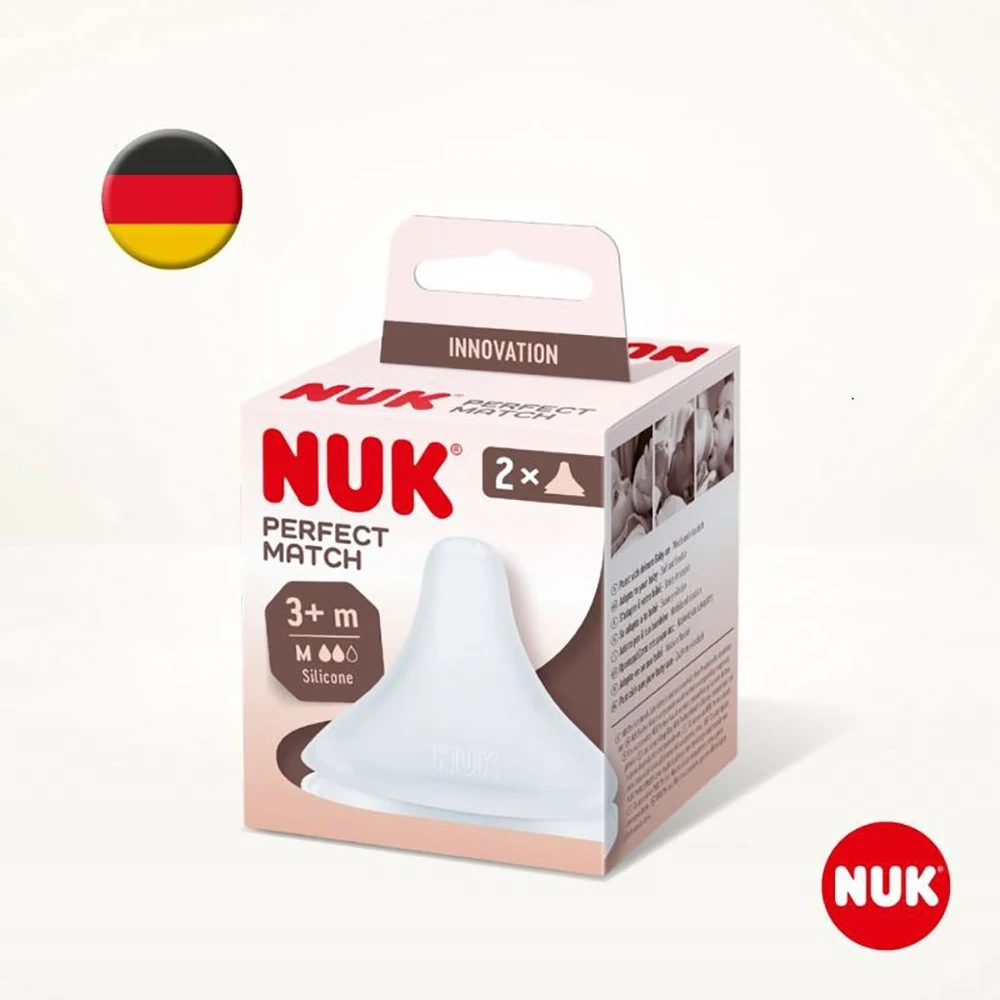 Nuk 436058 PERFECT MATCH SILIKONINIS BUTELIUKO ČIULPTUKAS 3+, 2 VNT. 538924, 10709033