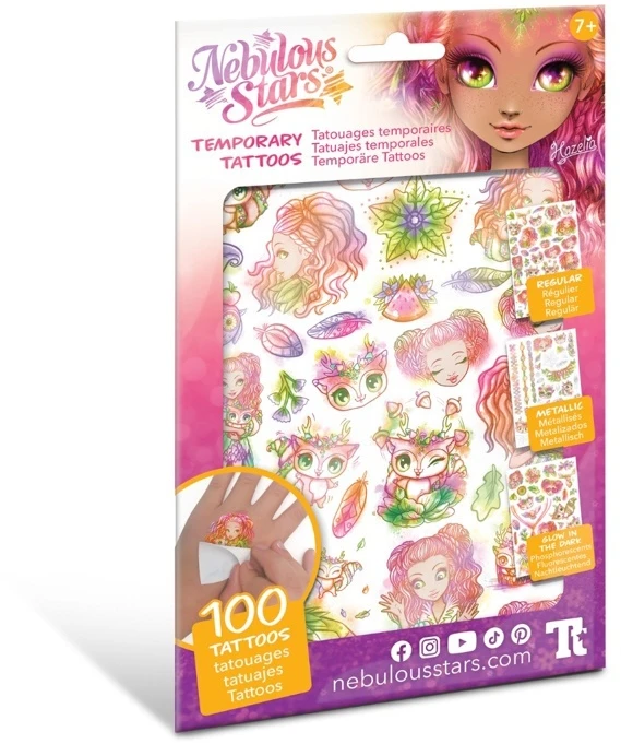 NEBULOUS STARS rinkinys Temporary Tattoos - Asst., 11410