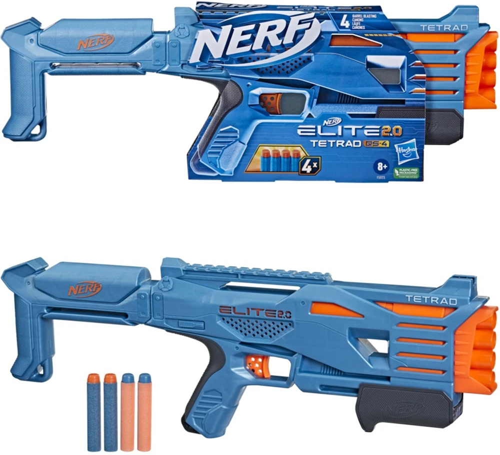 Hasbro Šautuvas Nerf Elite 2.0 Tetrad QS 4 F5025