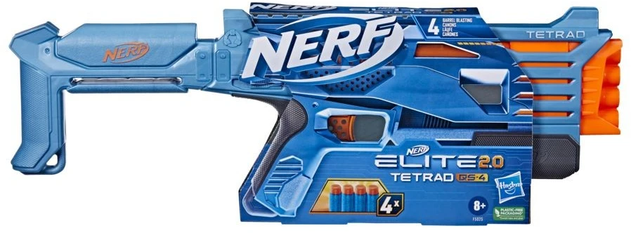 Hasbro Šautuvas Nerf Elite 2.0 Tetrad QS 4 F5025