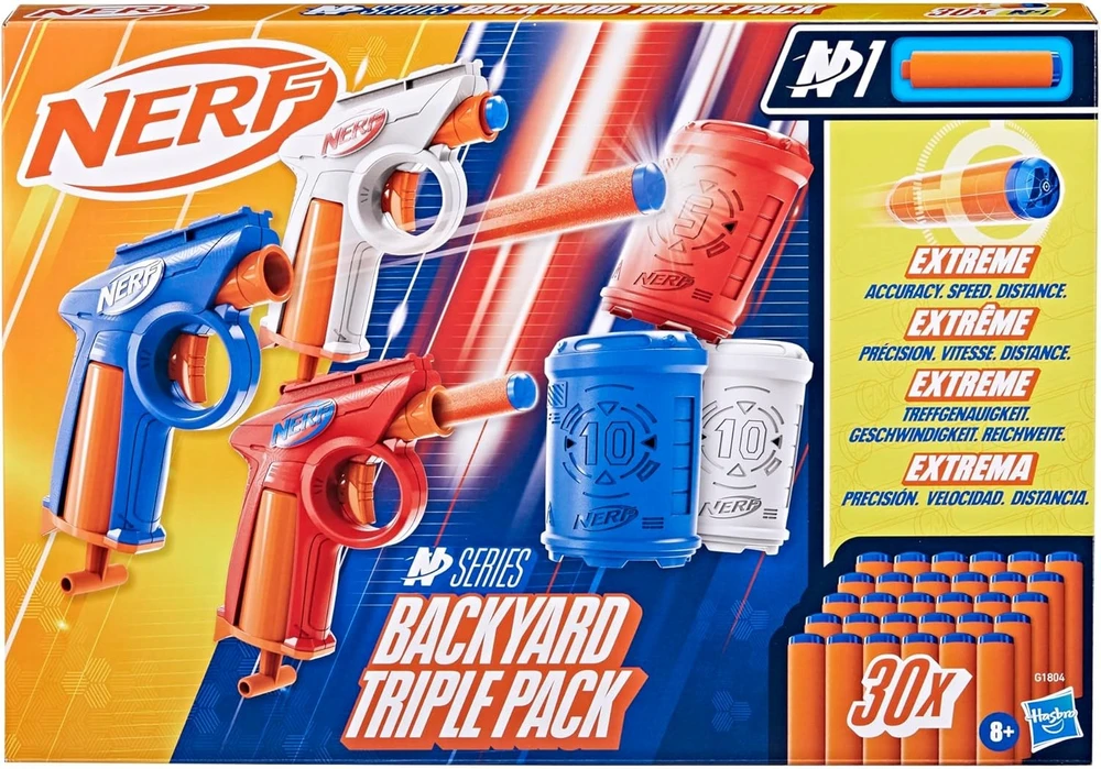 Nerf Backyard Triple Pack 3 blasters G1804