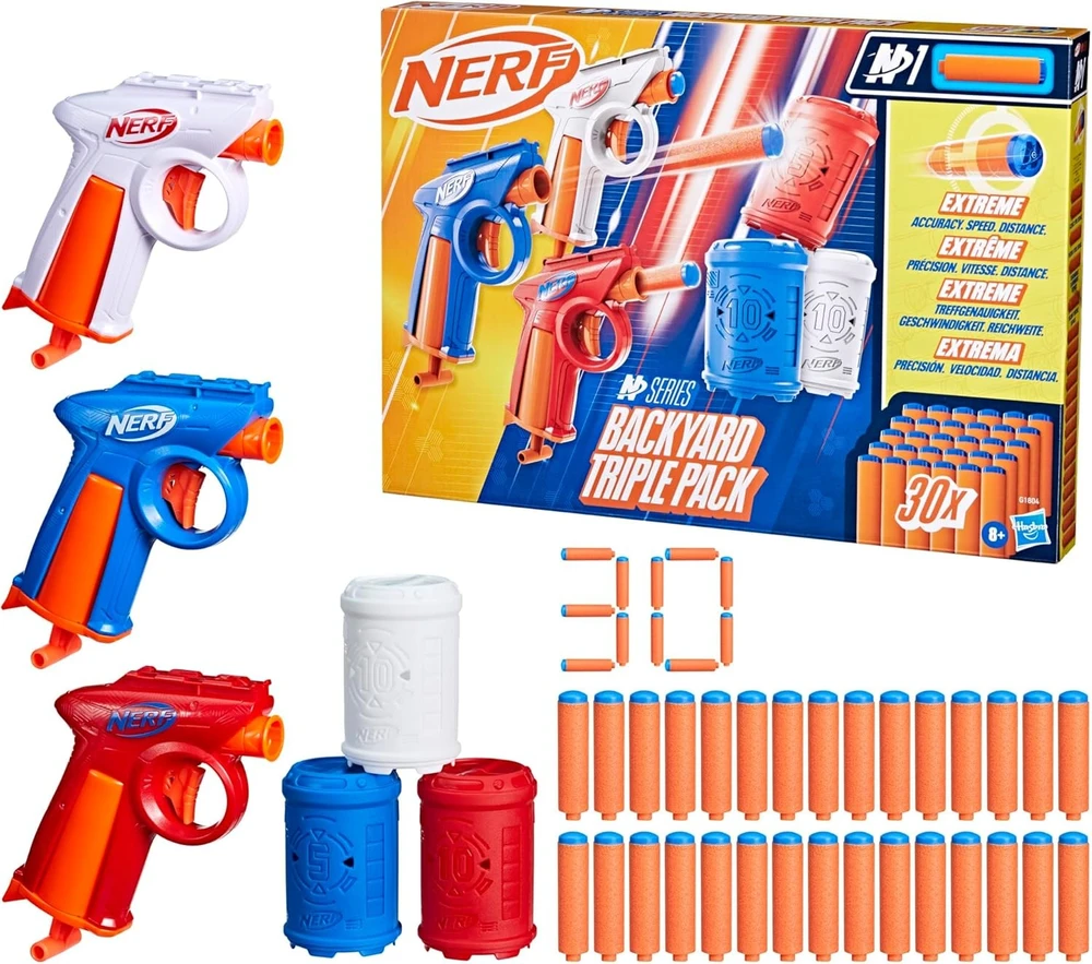 Nerf Backyard Triple Pack 3 blasters G1804