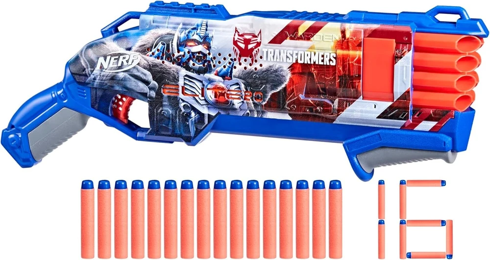 NERF Transformers Ink Optimus Primal F9716 F9715 šautuvo rinkinys