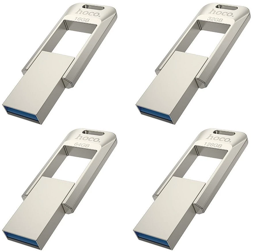 HOCO atmintukas USB A + USB C UD16 32GB USB3.0