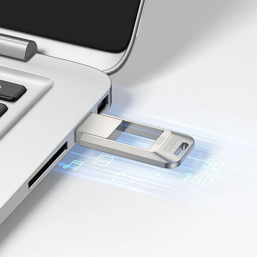 HOCO atmintukas USB A + USB C UD16 32GB USB3.0