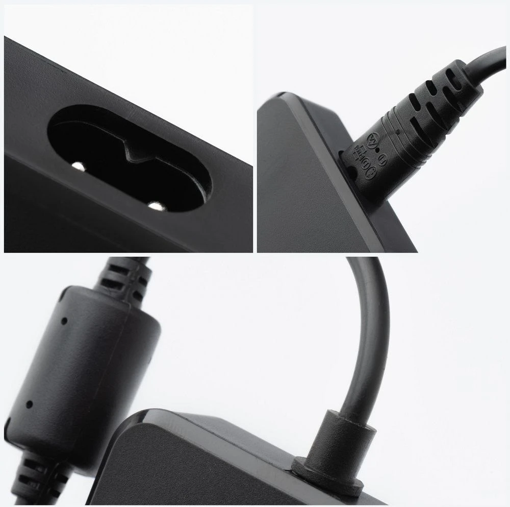 FORCELL F-ENERGY E856 uniwersal laptop charger 65W USB C + 6 adaptors - juodas