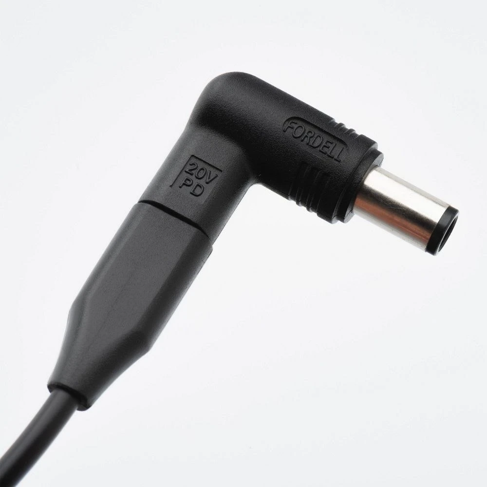 FORCELL F-ENERGY E856 uniwersal laptop charger 65W USB C + 6 adaptors - juodas