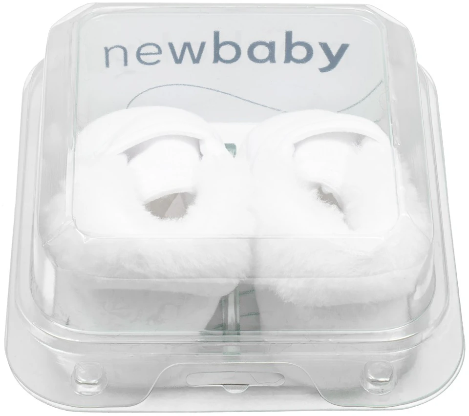 New Baby 0-3 mėn. berniuko žieminės krikštynų šlepetės, dydis 0-3 mėn.