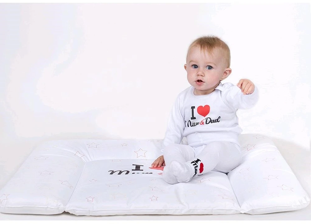 New Baby baltos medvilninės pėdkelnės „I Love Mum and Dad“, dydis 80 (9-12 mėn.)
