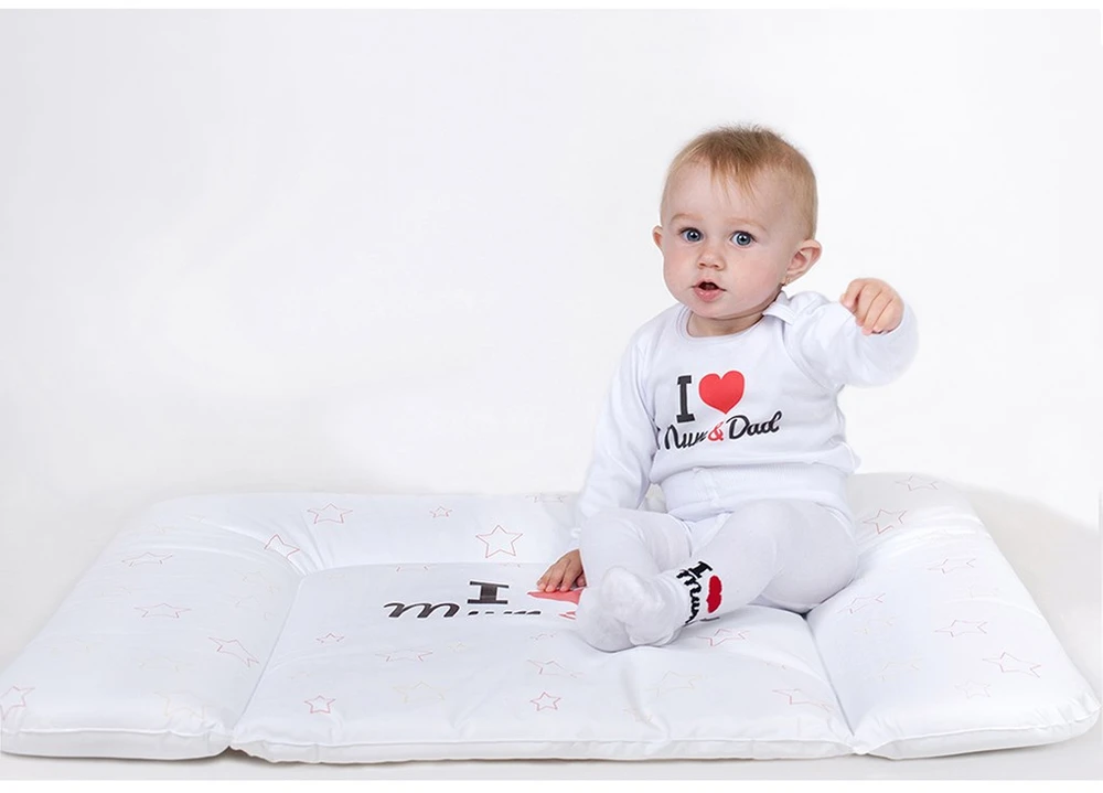 New Baby baltos medvilninės pėdkelnės „I Love Mum and Dad“, dydis 56 (0-3 mėn.)