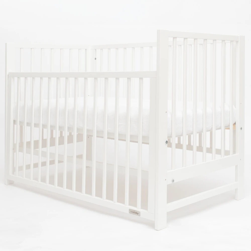 New Baby BASIC lovelė su nuleidžiama šonine siena, balta