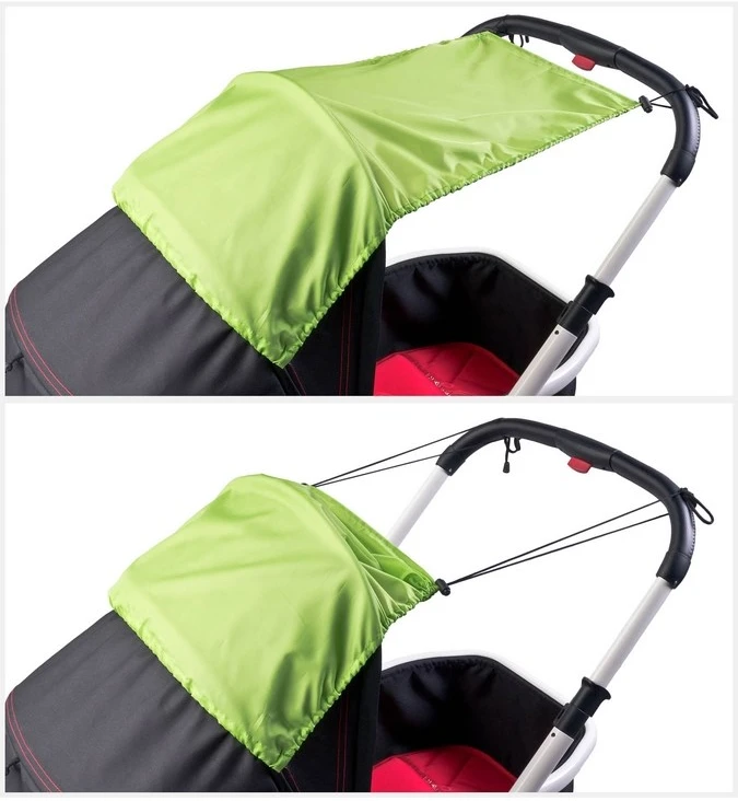 New Baby Basic raudonas vežimėlio skydelis nuo saulės