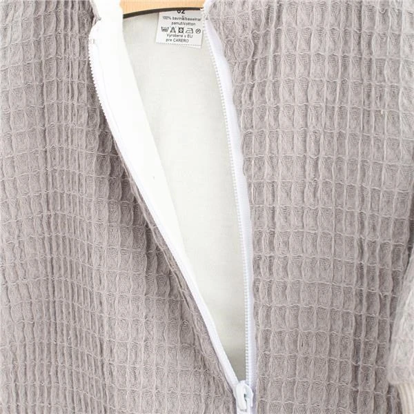 New Baby Comfort pilkas muslininis kombinezonas su gobtuvu, dydis 80 (9-12 mėn.)