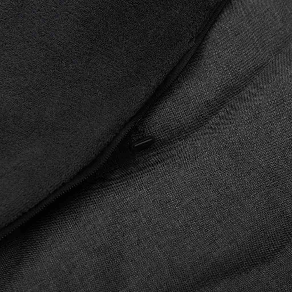 New Baby kūdikio flisinis švarkelis su kailiu, tamsiai pilkas