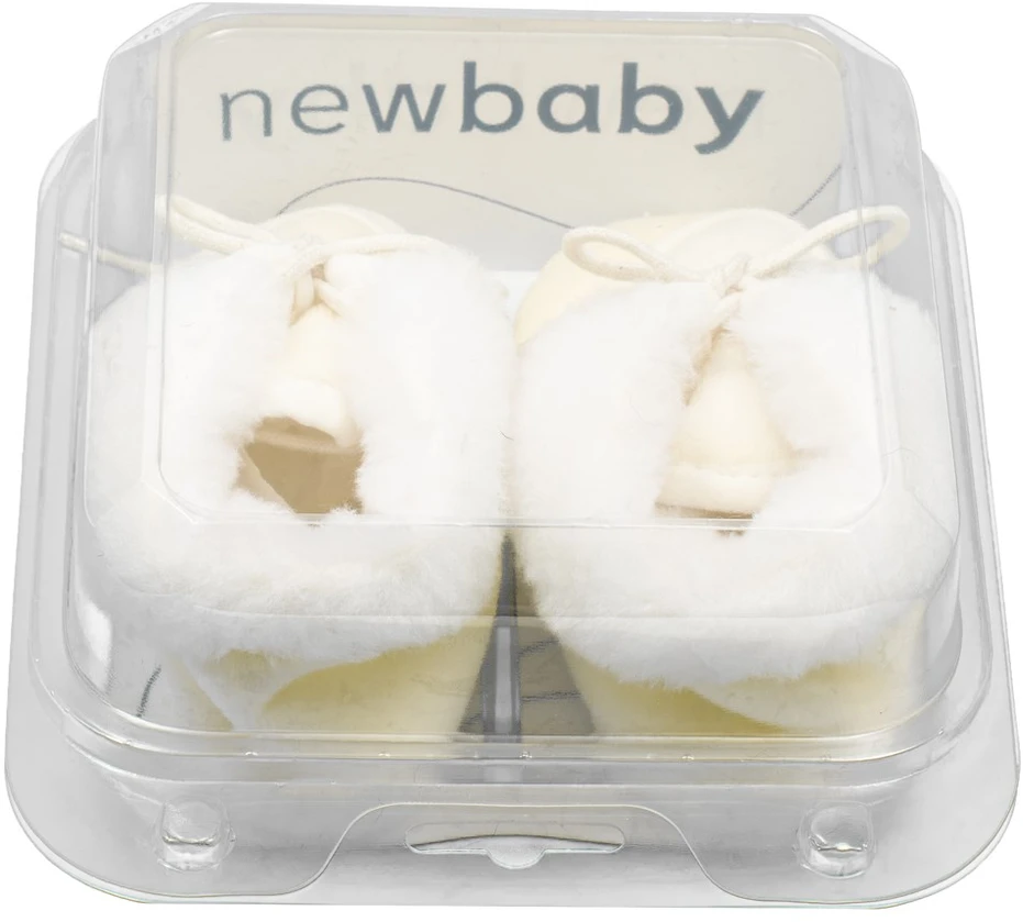 New Baby kūdikių žieminiai bateliai smėlio spalvos, dydis 0-3 mėn.