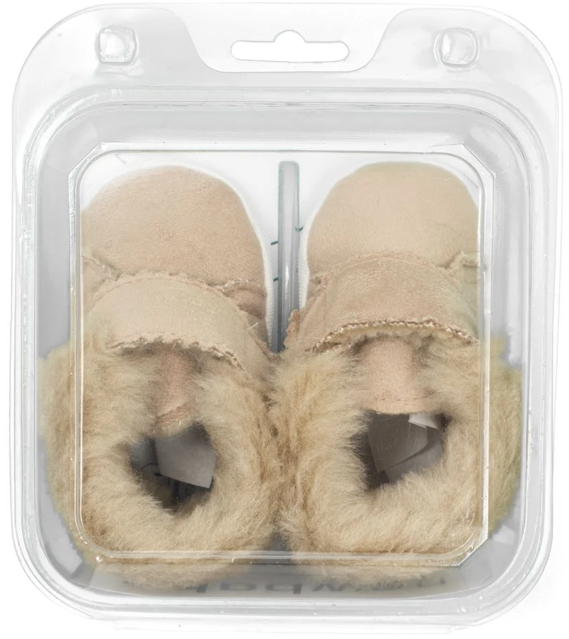 New Baby kūdikių žieminiai batukai 0-3 mėn., šviesiai rudi, dydis 0-3 mėn.