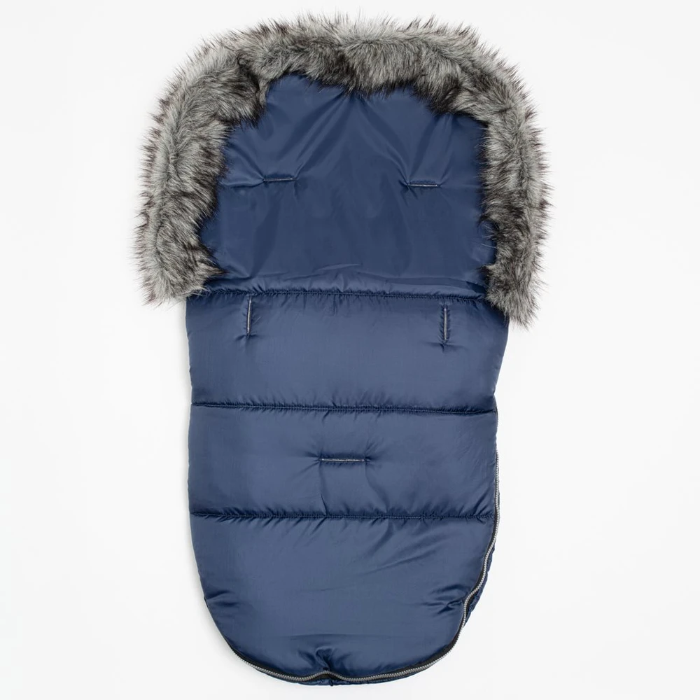 New Baby Lux mėlynas vilnos žieminis paltas