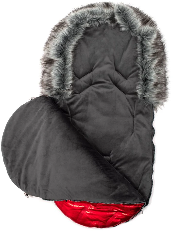 New Baby Luxury Fuzzy raudonas kailinis paltukas