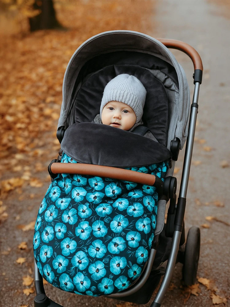 New Baby mėlynas kūdikio nešiojimo raištis