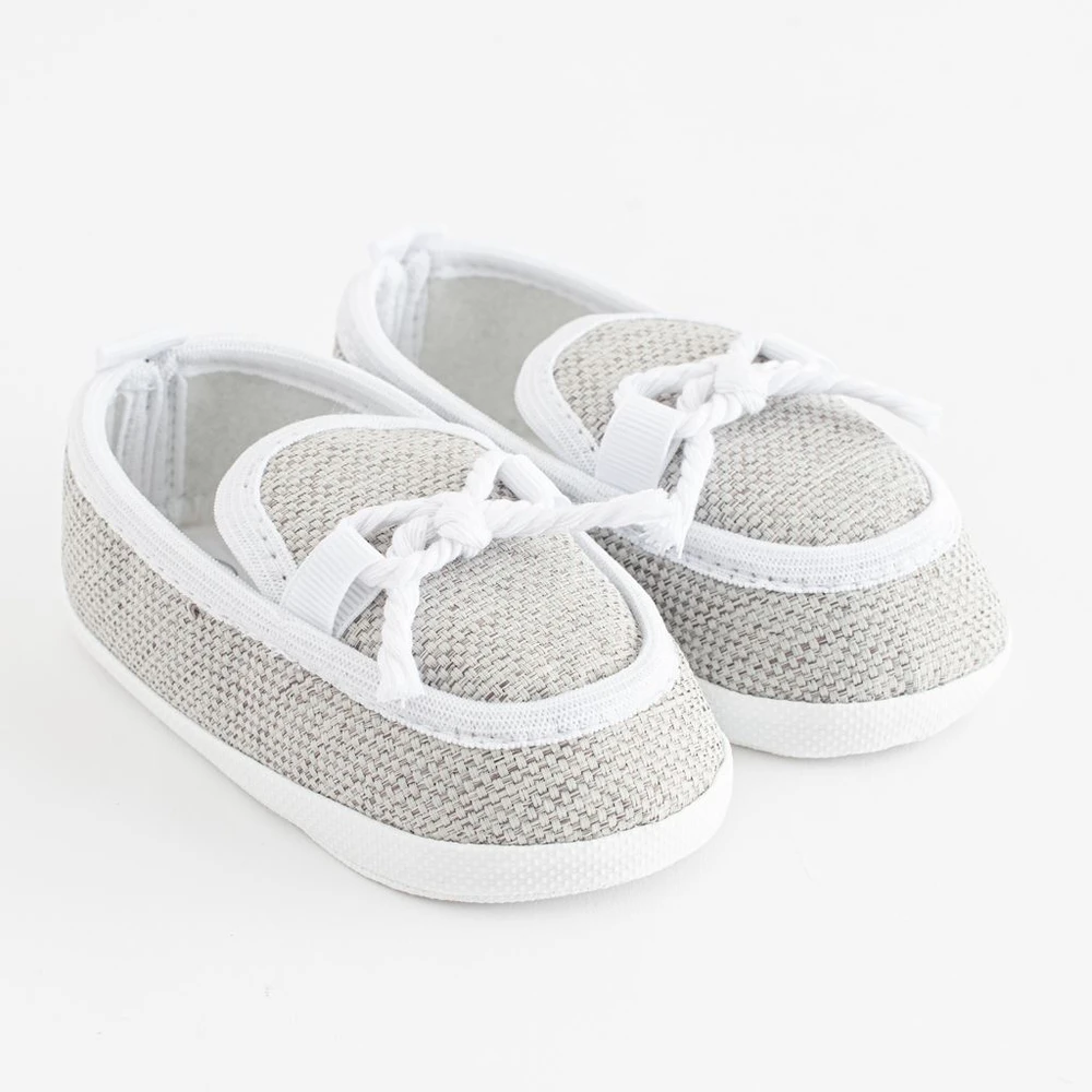 New Baby pilkos kūdikių mokasinų tipo kepuraitės (0-3 mėn.)