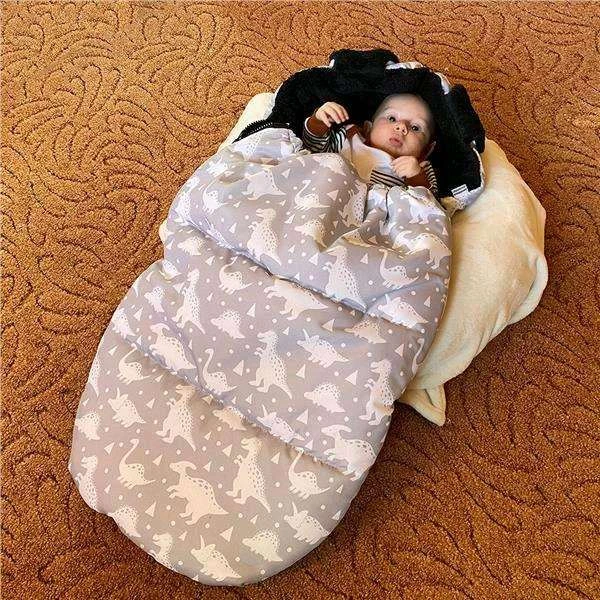 New Baby prabangus dramblių rašto maišelis
