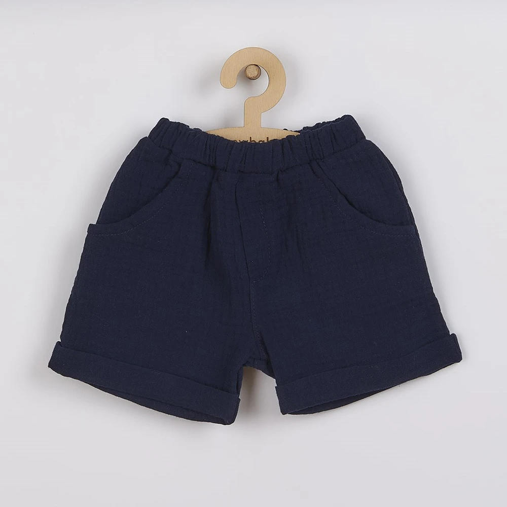 New Baby Summer Nature Collection kūdikių muslino rinkinys, tamsiai mėlynas, dydis 56 (0-3 mėn.)