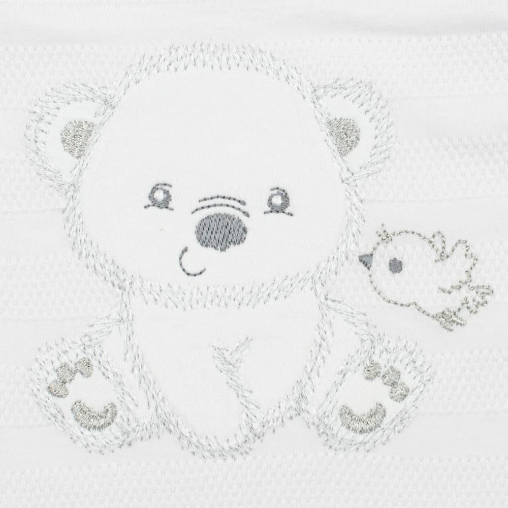 New Baby Sweet Bear baltas rinkinys kūdikiams, dydis 62 (3-6 mėn.)