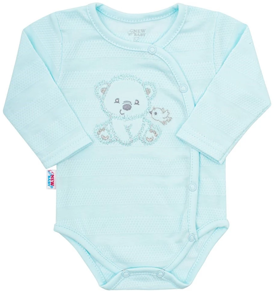 New Baby Sweet Bear nėščiųjų rinkinys mėlynas, dydis 62 (3-6 mėn.)