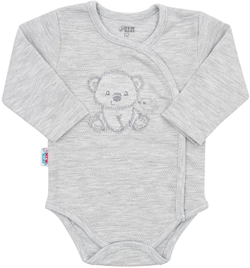 New Baby Sweet Bear pilkas nėščiųjų rinkinys, dydis 62 (3-6 mėn.)