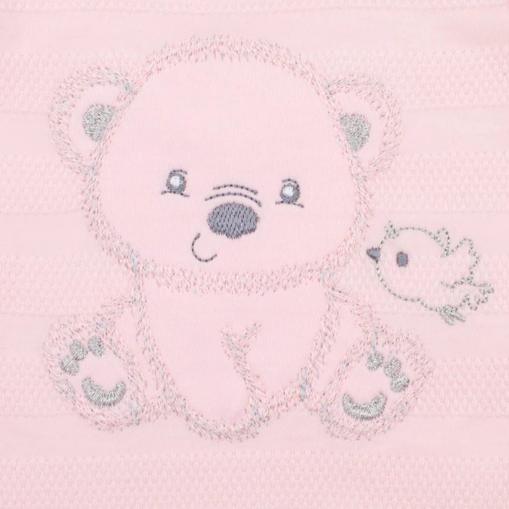 New Baby Sweet Bear rožinis rinkinys motinystei, dydis 62 (3-6 mėn.)