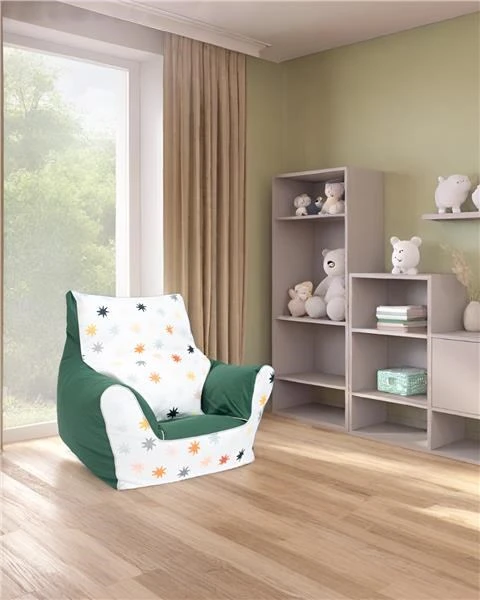 New Baby žalia kūdikio kėdutė su kamuoliukais