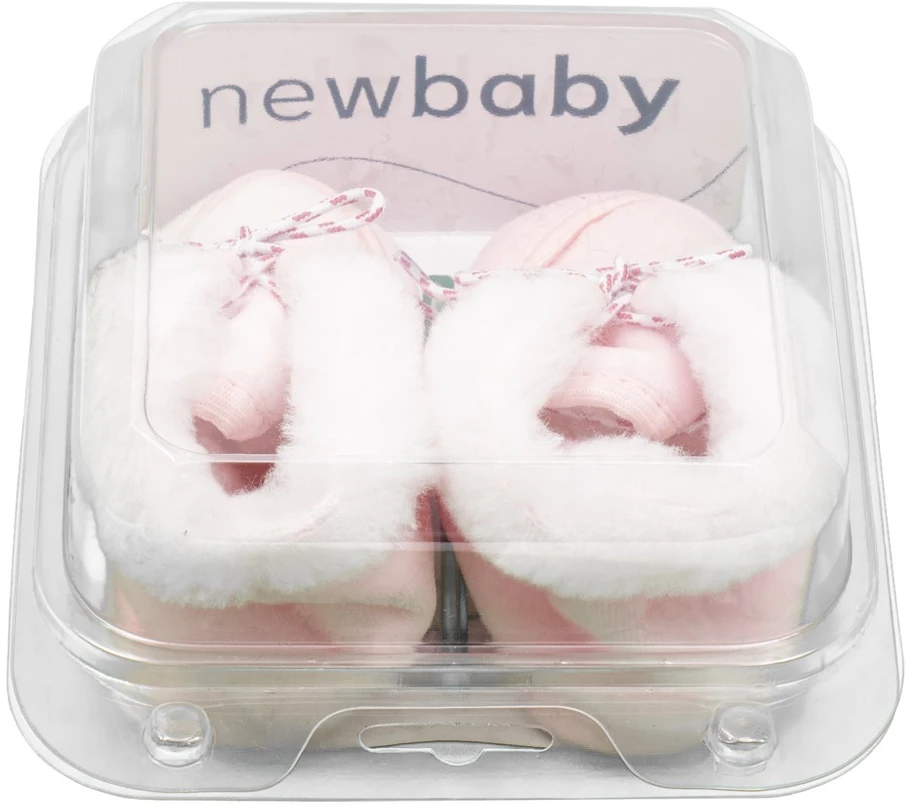 New Baby žieminiai rožiniai batukai kūdikiams, dydis 3-6 mėn.