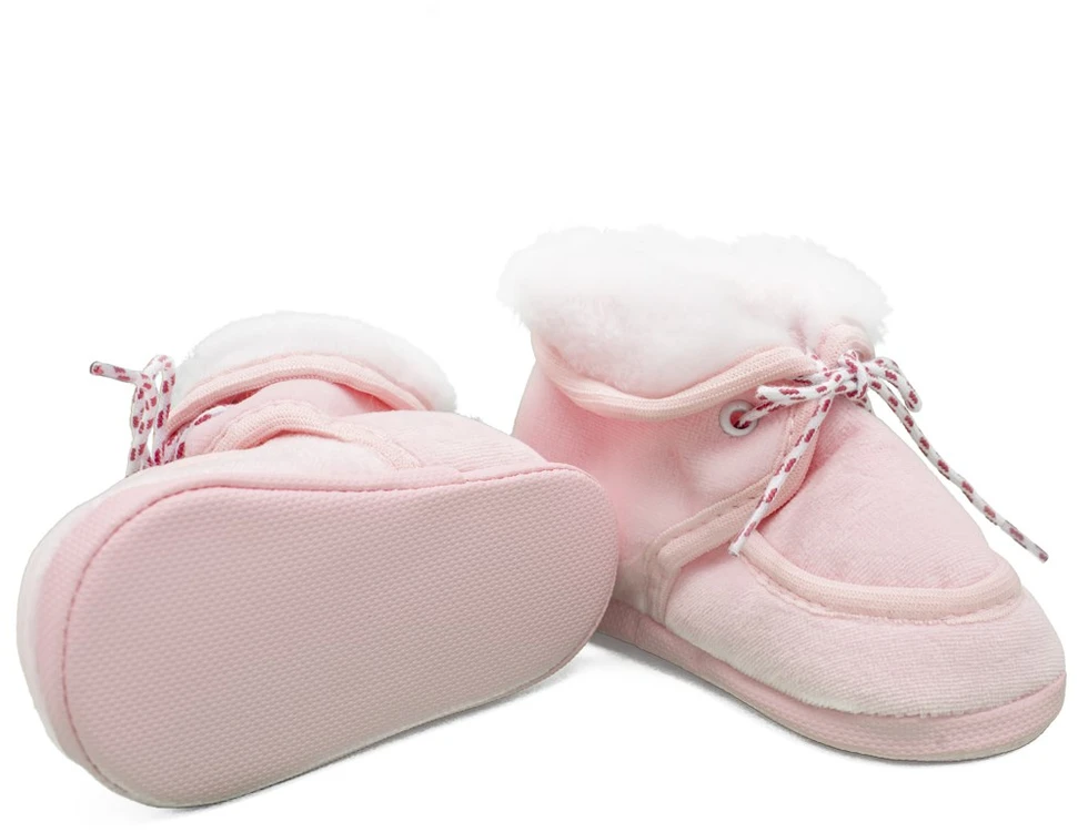 New Baby žieminiai rožiniai batukai kūdikiams, dydis 3-6 mėn.