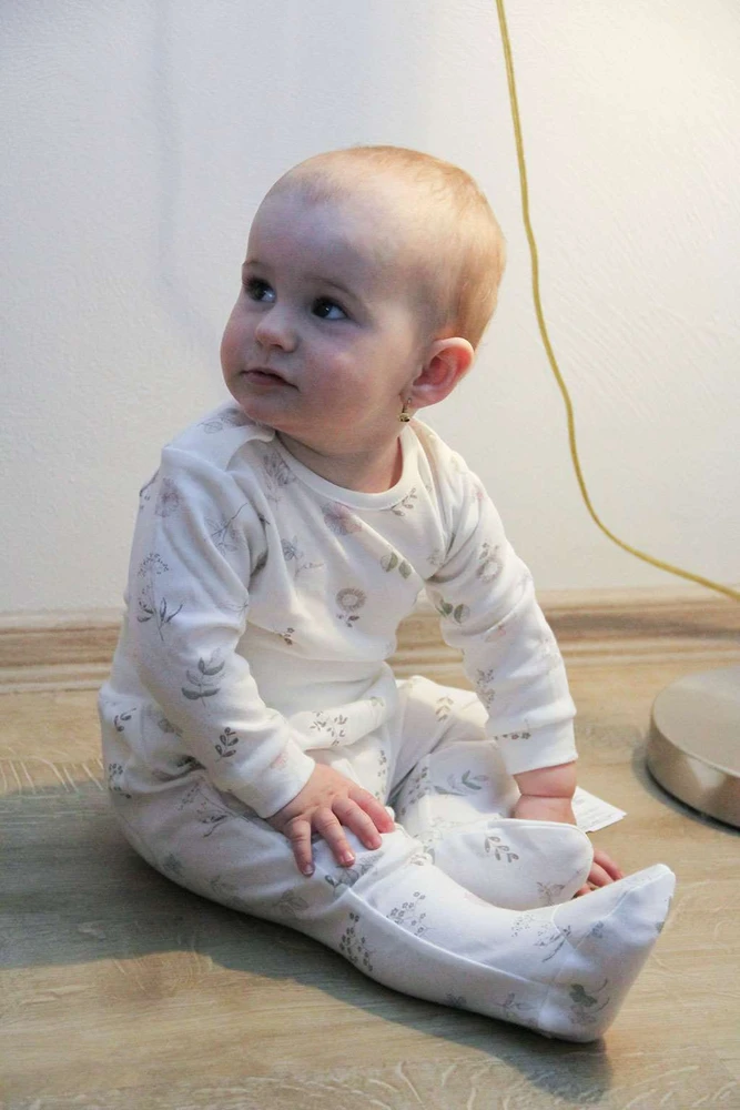 New Baby Zoe medvilninis bodis ilgomis rankovėmis, dydis 62 (3-6 mėn.)