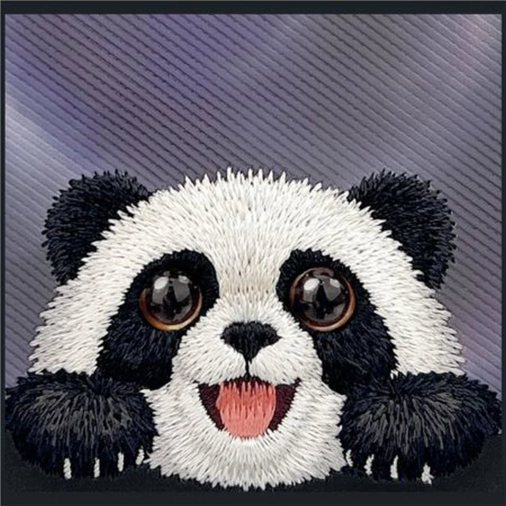 NIMMY dėklas BIG EYED LYING GIANT PANDA, suderinamas su MagSafe, skirtas IPHONE 18 Pro Max/17 Pro Max, juodas