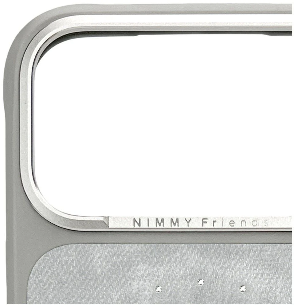 NIMMY dėklas LUCKY FASHION CAT suderinamas su MagSafe, skirtas IPHONE 18 Pro Max/17 Pro Max, pilkas