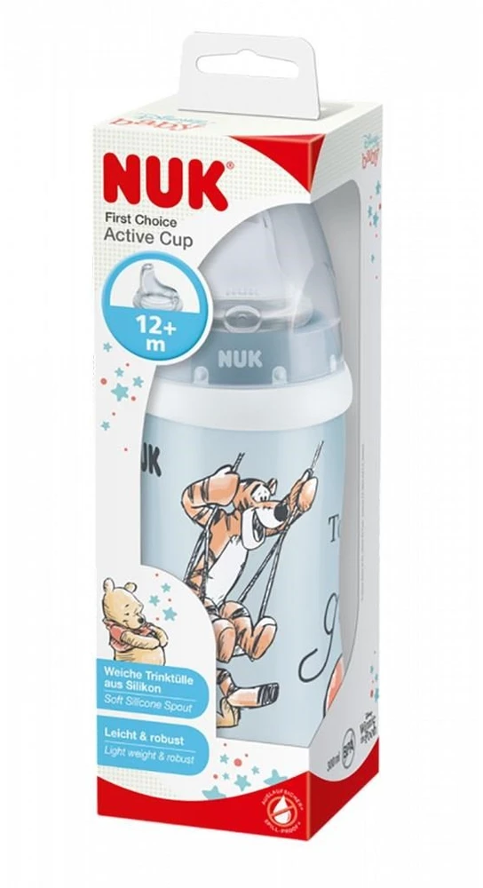NUK Active Cup kūdikio buteliukas Disney Mikė Pūkuotukas 300 ml mėlynas