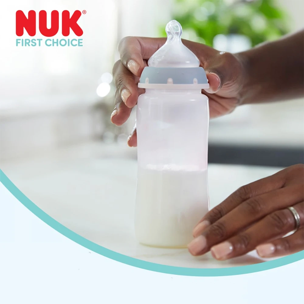 NUK First Choice 300 ml kūdikio buteliukas su temperatūros kontrole, banginis