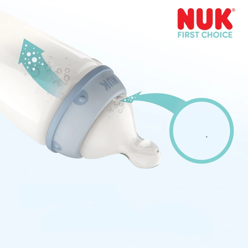 NUK First Choice 300 ml kūdikio buteliukas su temperatūros kontrole, banginis