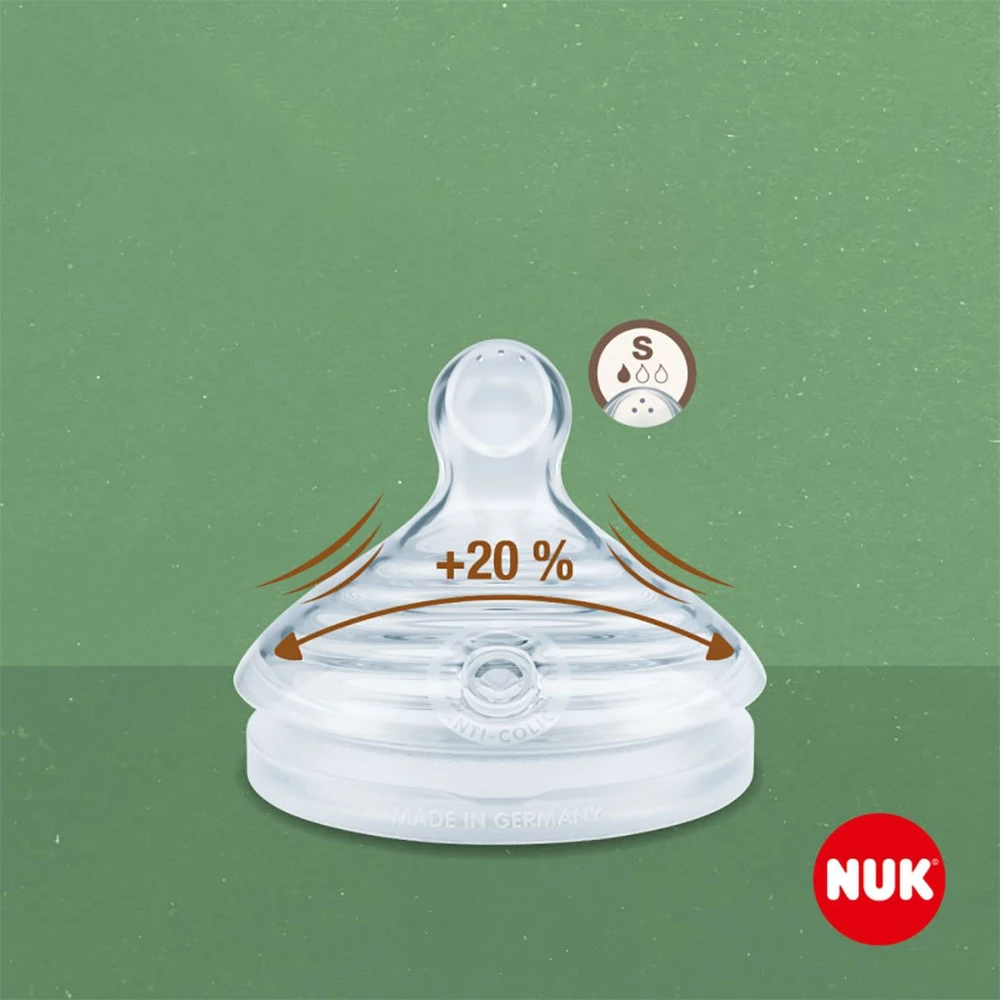NUK 743076 150 ml buteliukas For Nature čiulptukas. S