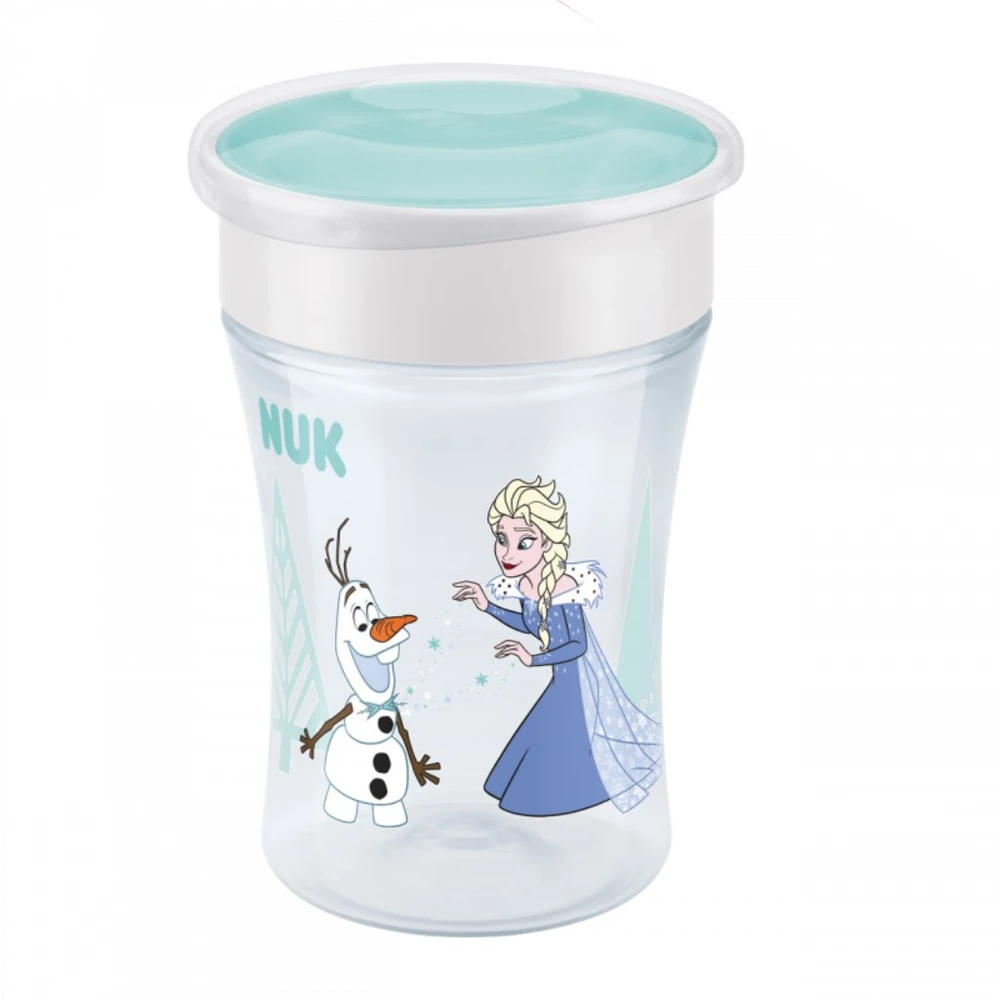 NUK Mini Magic 360° kūdikio gertuvė su dangteliu Frozen Elsa 230 ml