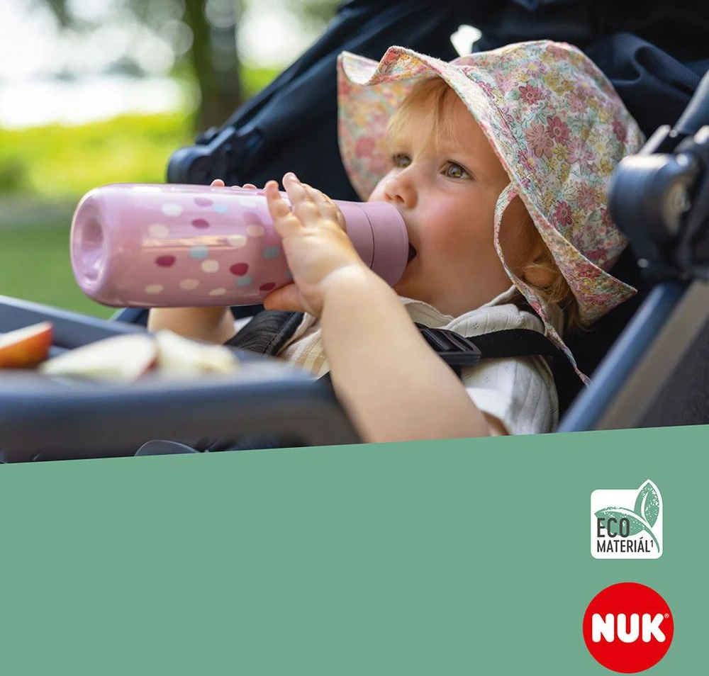 NUK Mini-Me Flip 2-in-1 kūdikio buteliukas, 450 ml, žalias